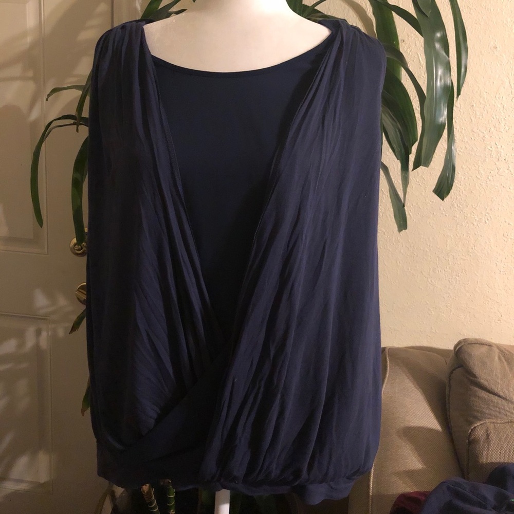 Blue Cross Material Top